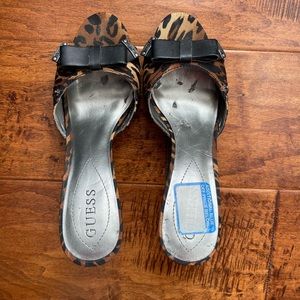 Brand new Guess tiger print heels